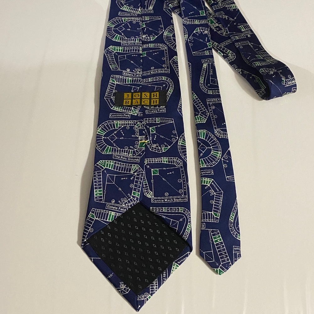 Josh Bach Silk Tie, Historic Major League Baseball Stadiums, Collectors, MLB - Picture 3 of 7